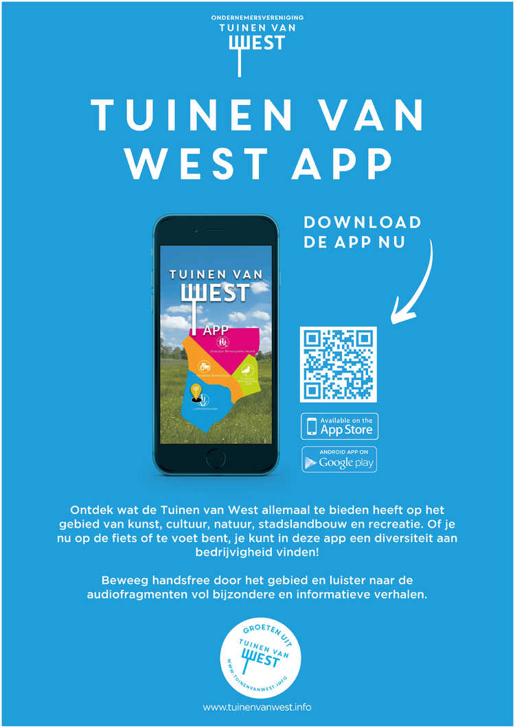 Tuinen van West heeft een app!